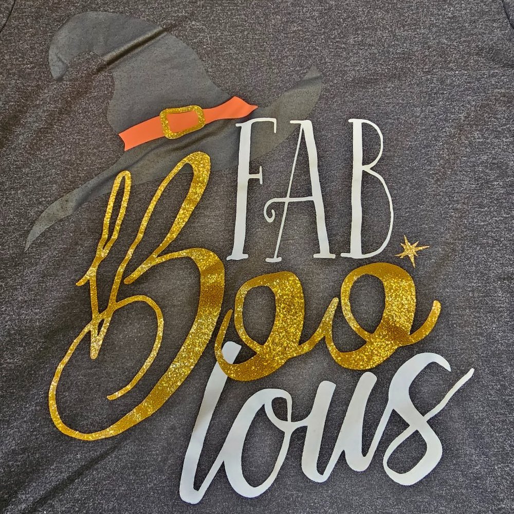BOGO🎀Womens Halloween Tee- FabBOOlous Large